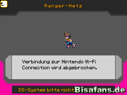 Erschrecke nicht bei der Abbruch-Meldung.  Screenshot