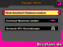 Du kannst nun vom Ranger-Netz Hauptmenu aus deine Mission auswählen. Screenshot