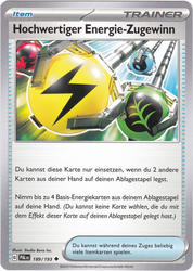 189/193 Hochwertiger Energie-Zugewinn