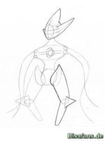 Zeichenkurs Deoxys (Angriffsform) - Schritt 6