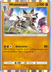 Pokémon-Sammelkartenspiel-Pocket 068/P-A Wolwerock