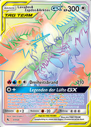 Verborgenes Schicksal 69/68 Lavados, Zapdos & Arktos TAG TEAM GX