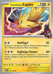 Ewige Rivalen 070/182 Team Rockets Zapdos
