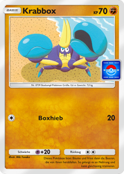 Pokémon-Sammelkartenspiel-Pocket 071/P-A Krabbox