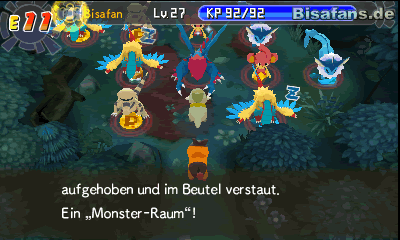 Ab hier kannst du auf die berüchtigten Monster-Räume treffen. Nutze darin Team-Fähigkeiten und Orbs!