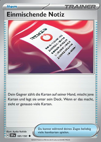 181/191 Einmischende Notiz