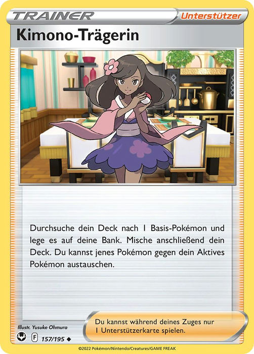 157/195 Kimono-Trägerin