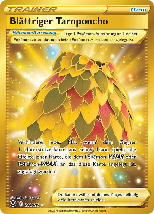 214/195 Blättriger Tarnponcho