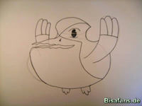 Zeichenkurs Pelipper - Schritt 9