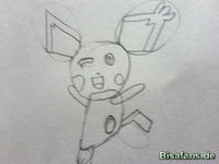 Zeichenkurs Zackenohr-Pichu - Schritt 5