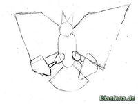 Zeichenkurs Zapdos - Schritt 3
