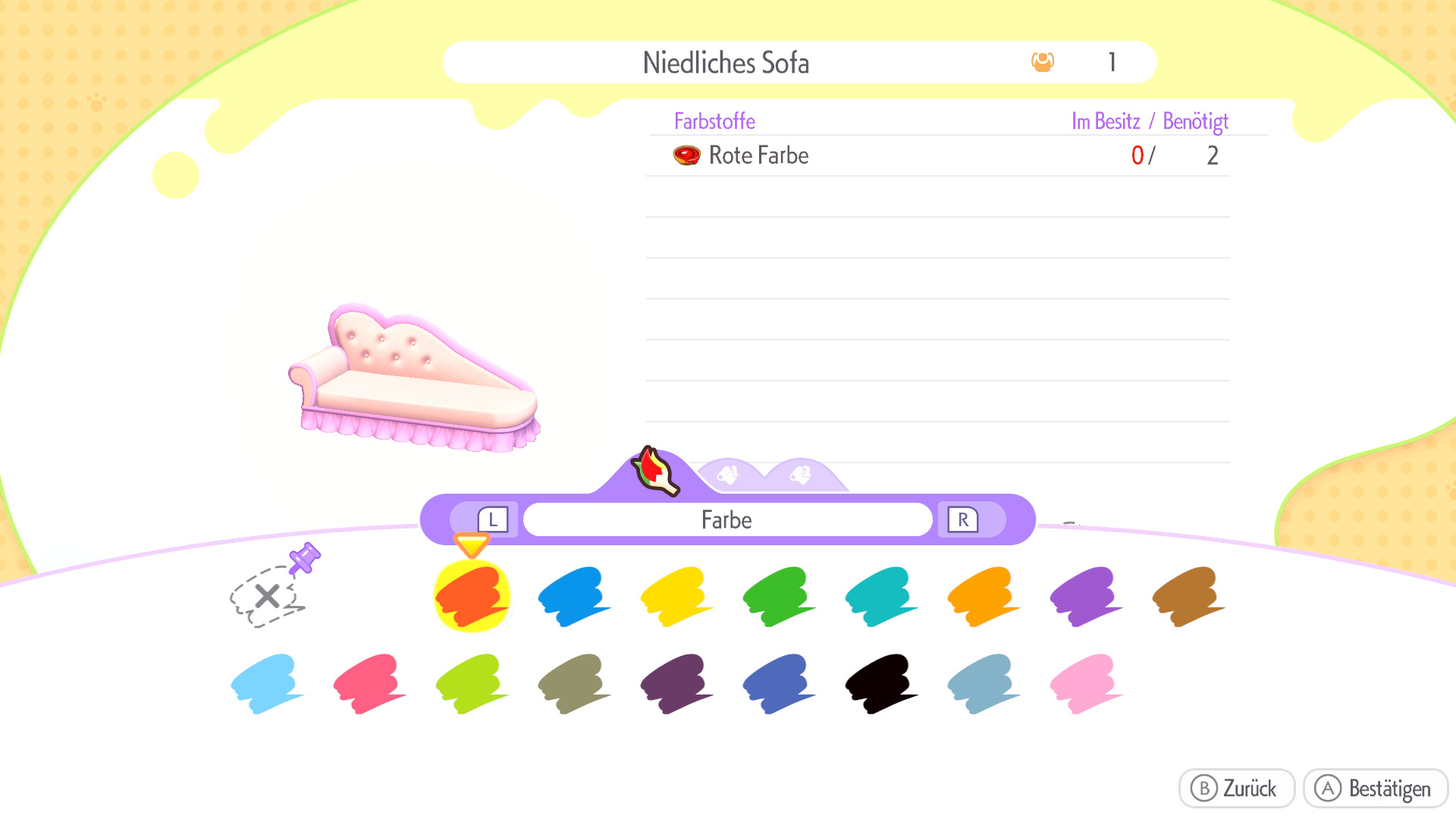 Screenshots zu Farben in Pokémon Pokopia Screenshots zu Farben in Pokémon Pokopia