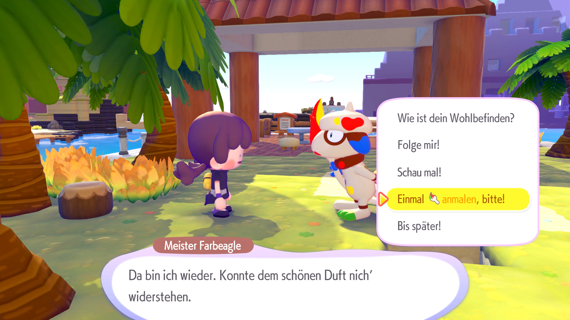 Screenshots zu Farben in Pokémon Pokopia Screenshots zu Farben in Pokémon Pokopia