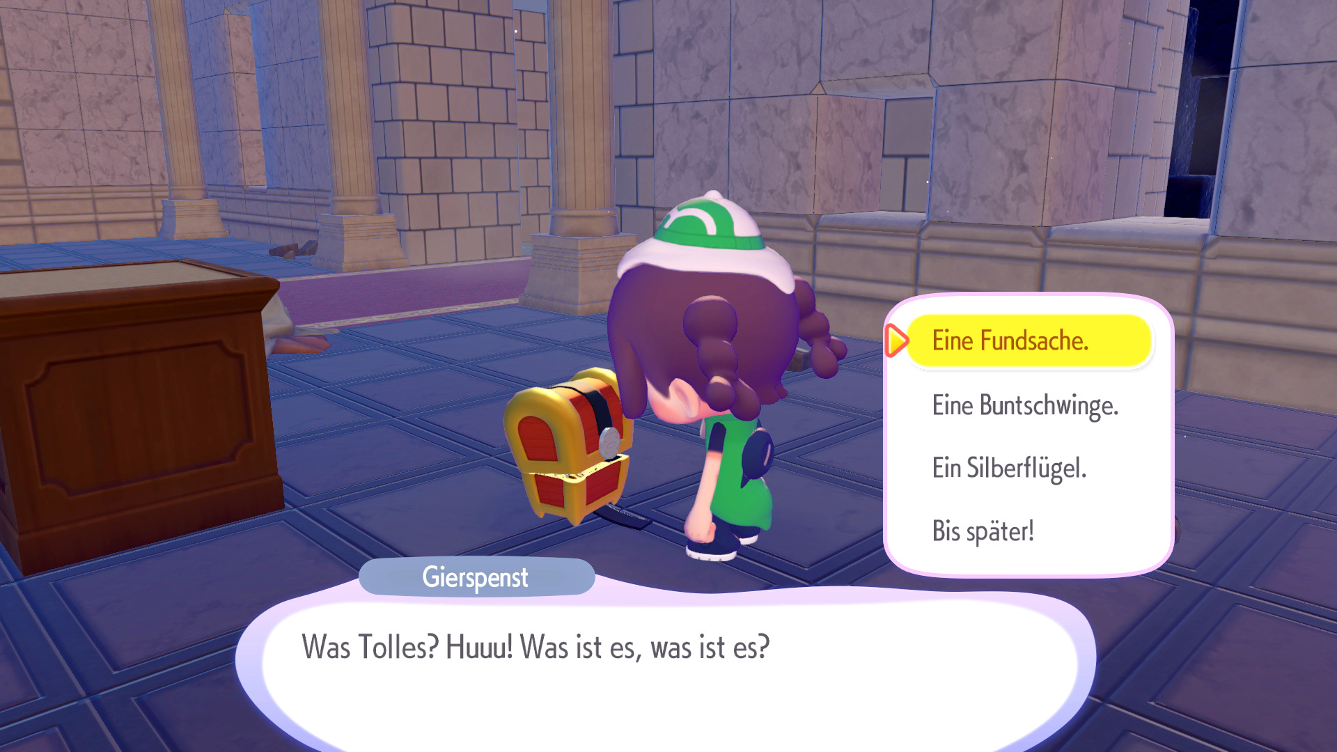 Screenshots zu Gierspenst in Pokémon Pokopia Screenshots zu Gierspenst in Pokémon Pokopia