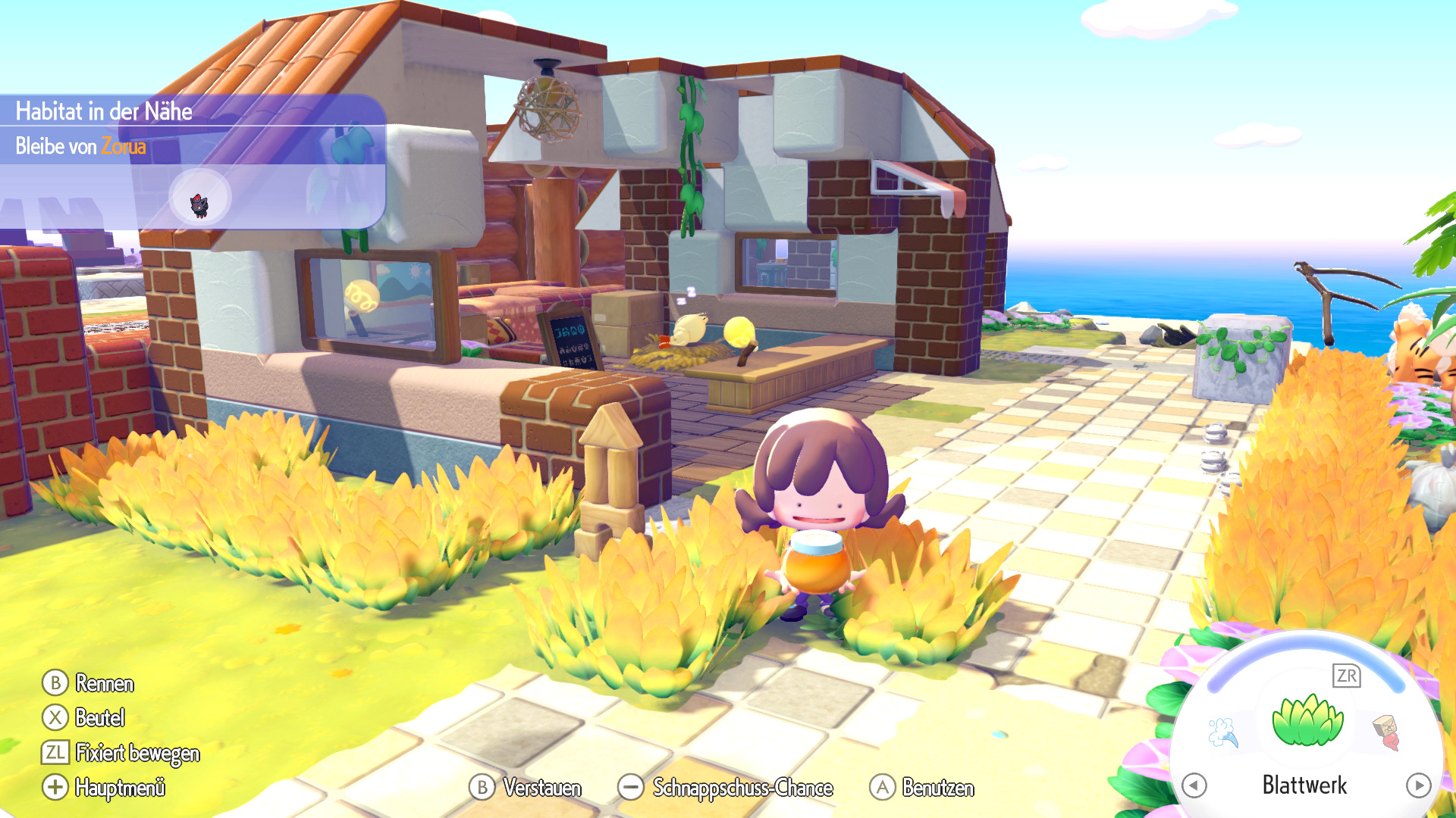 Screenshots zu Honig einsetzen in Pokémon Pokopia Screenshots zu Honig einsetzen in Pokémon Pokopia