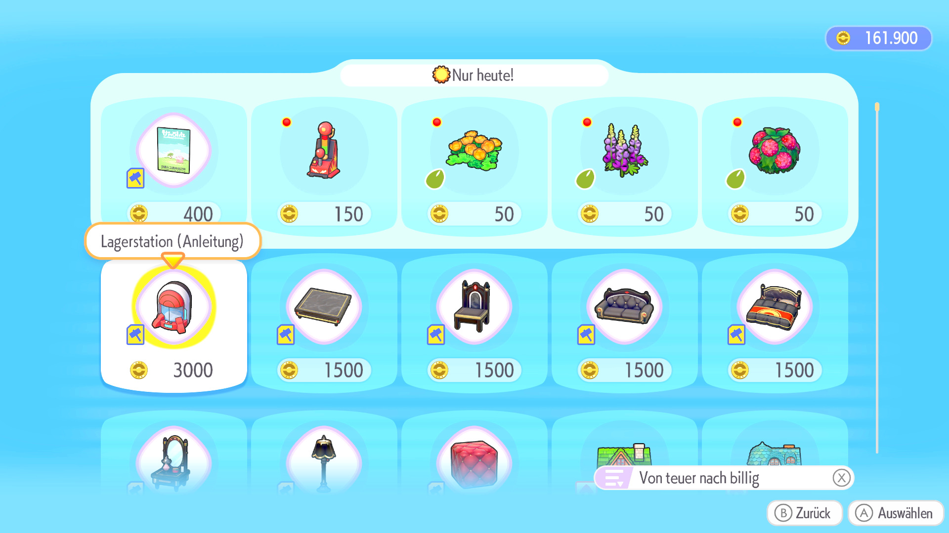 Screenshots zur Lagerstation in Pokémon Pokopia Screenshots zur Lagerstation in Pokémon Pokopia
