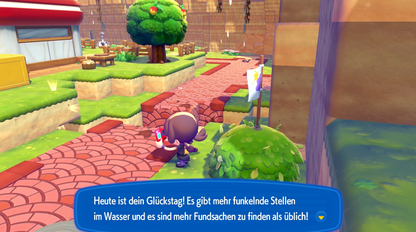 Screenshots zu Leuchtende Stelle in Pokémon Pokopia Screenshots zu Leuchtende Stelle in Pokémon Pokopia
