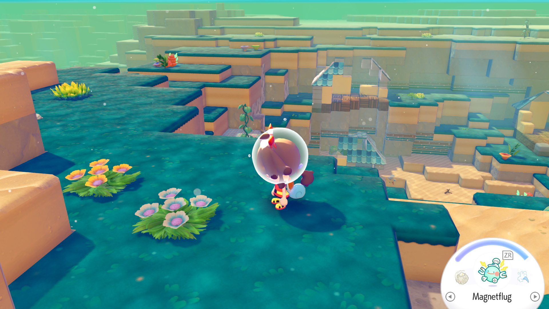 Screenshots zu Spielunterschieden in Pokémon Pokopia Screenshots zu Spielunterschieden in Pokémon Pokopia