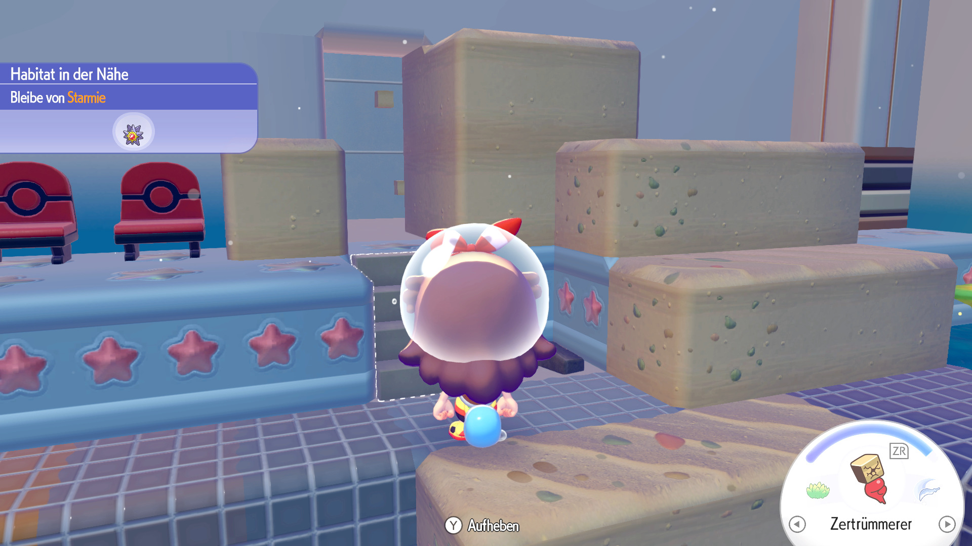 Screenshots zum Wellen-Raum in Pokémon Pokopia Screenshots zum Wellen-Raum in Pokémon Pokopia