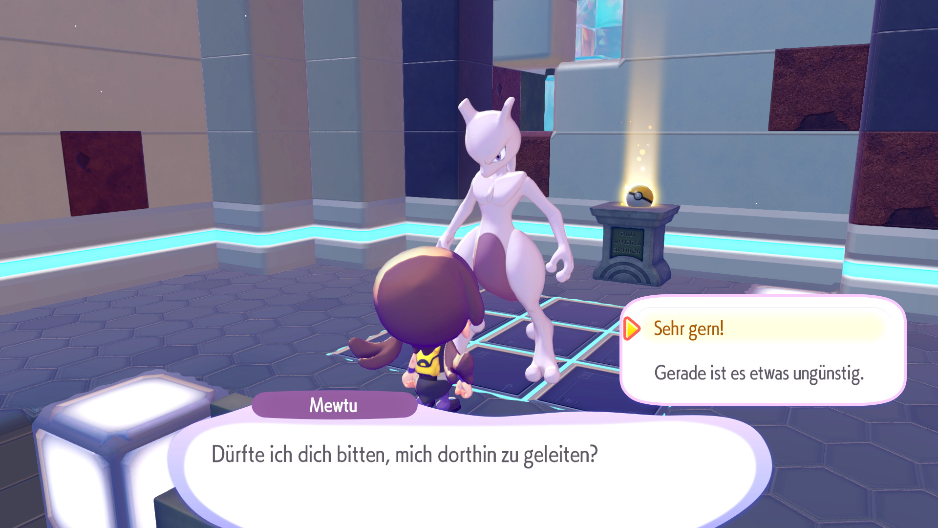 Screenshots zu Mewtu in Pokémon Pokopia Screenshots zu Mewtu in Pokémon Pokopia