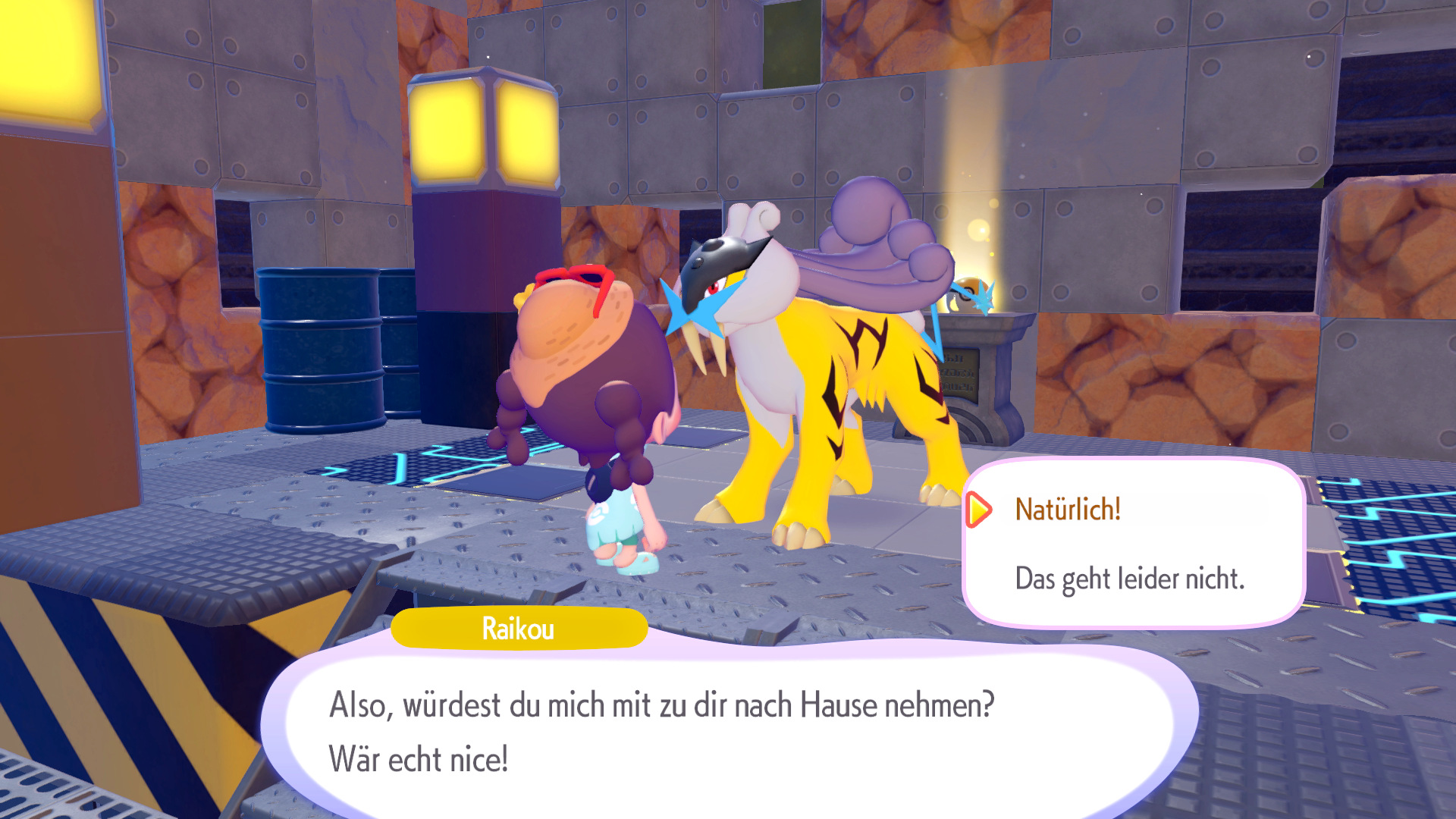 Screenshots zu Raikou in Pokémon Pokopia Screenshots zu Raikou in Pokémon Pokopia