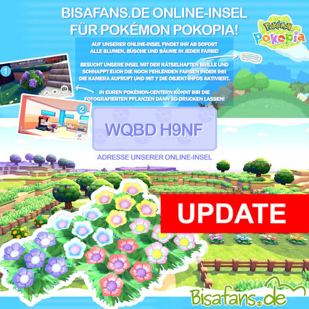Pokémon Pokopia: Bisafans Online-Insel