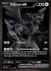 Schwarze Blitze 172/086 Zekrom ex