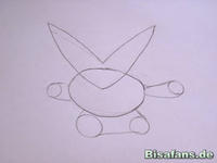 Zeichenkurs Victini - Schritt 2