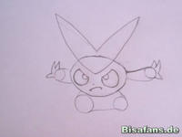Zeichenkurs Victini - Schritt 4