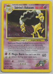 Gym Challenge 16/132 Sabrina's Alakazam