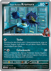 Erhabene Helden 126/217 Team Rockets Kramurx