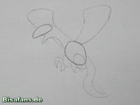 Zeichenkurs Aeropteryx - Schritt 1