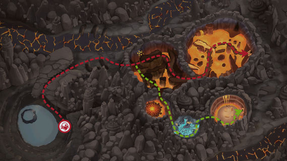Karte von Brodelnder Vulkan - Vulkan