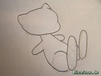 Zeichenkurs Mew - Schritt 5