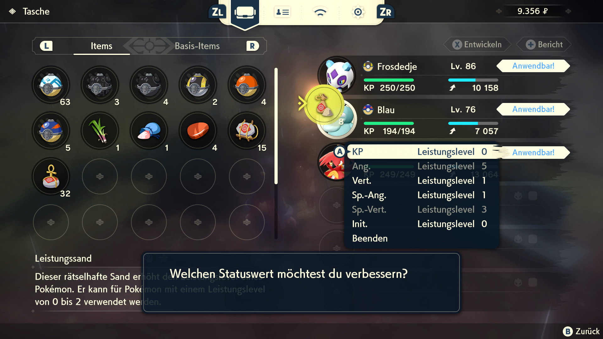 Leistungslevel erhöhen Leistungslevel erhöhen