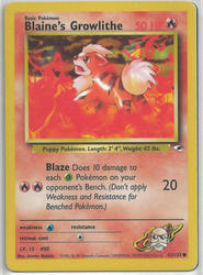 Gym Heroes 62/132 Blaine's Growlithe