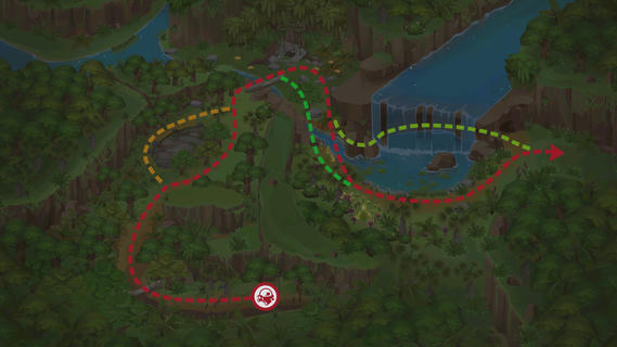 Karte von Dichter Dschungel - Dschungel (Nacht)