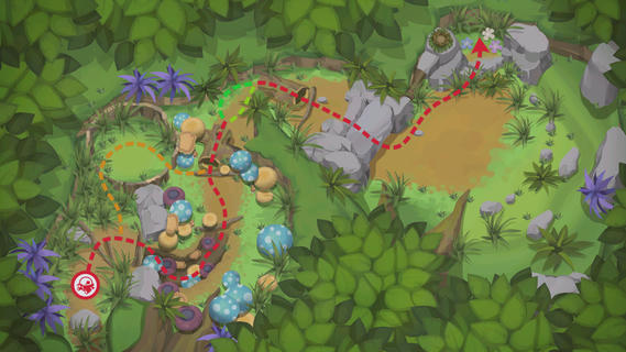 Karte von Verborgener Pfad (Tag)