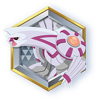 Emblem mit Palkia von Pokémon-Sammelkartenspiel-Pocket