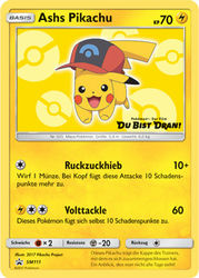 SM Black Star Promos SM111 Ashs Pikachu