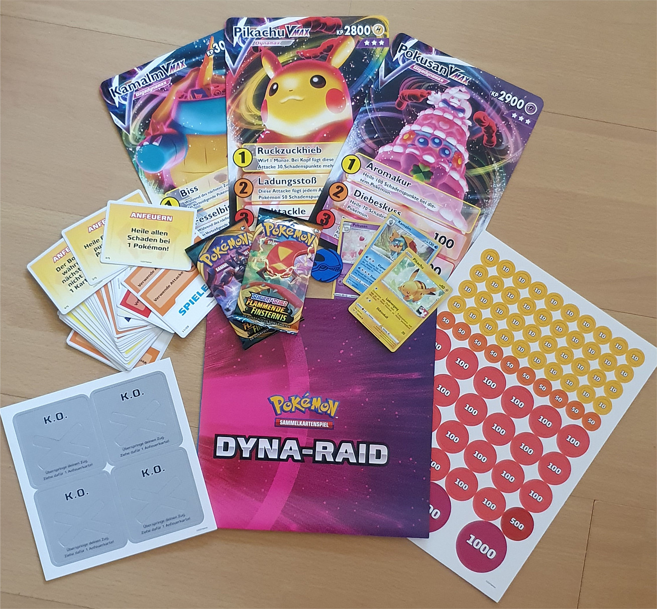 Promo-Karten der Dyna-Raids Promo-Karten der Dyna-Raids