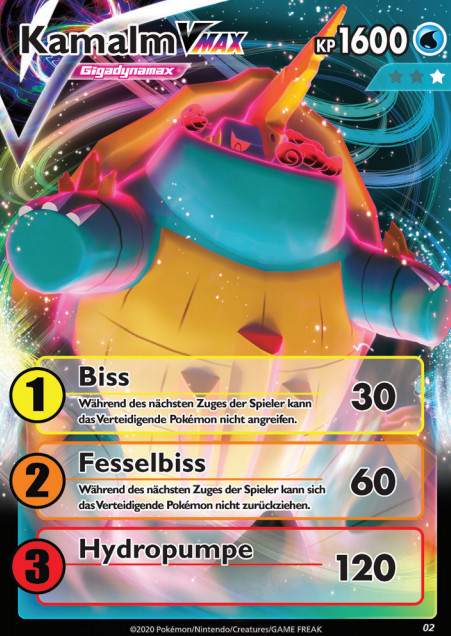 Gigadynamax-Kamalm Karte Gigadynamax-Kamalm Karte