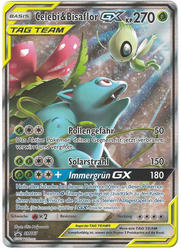 SM Black Star Promos SM167 Celebi & Bisaflor TAG TEAM GX