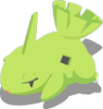 Streckpose-Pose von Larvitar