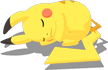 Einkugelpose-Pose von Pikachu