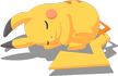 Einkugelpose-Pose von Pikachu