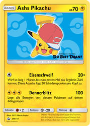 SM Black Star Promos SM114 Ashs Pikachu