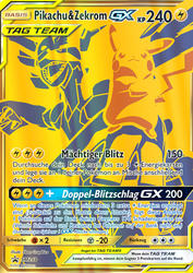 SM Black Star Promos SM248 Pikachu & Zekrom TAG TEAM GX