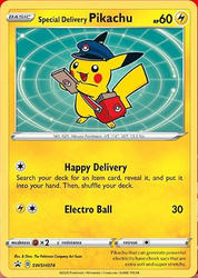 SWSH Black Star Promos SWSH074 Special Delivery Pikachu