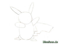 Zeichenkurs Pikachu - Schritt 3